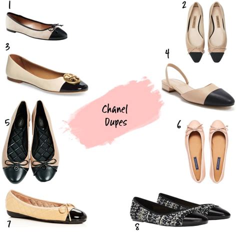 chanel ballerina dupes|chanel ballet flats.